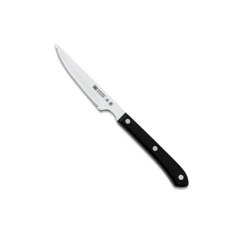 Cuchillo chuletero 11,5 CM mango pom negro - Serie menaje